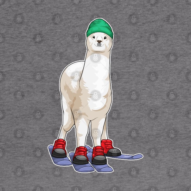 Alpaca Skier Ski Winter sports by Markus Schnabel